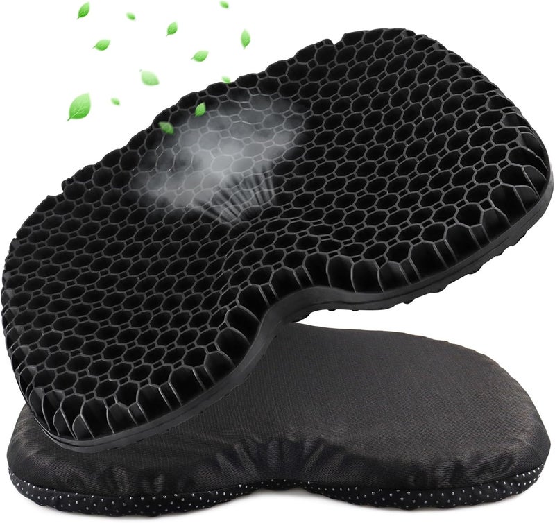 seeykey Anti-Slip Kayak Seat Cushion, Waterproof Thicken Gel Kayak Seat Pad with Non-Slip Cover, Canoe Seat Cushion Kayak Accessories Kayak Canoe Boat Equipment - Image 1